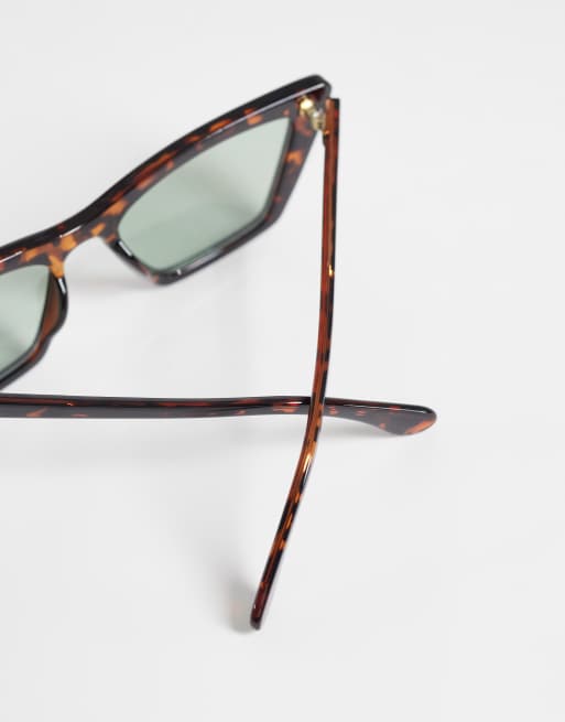 Green & Brown Tortoise Sunglasses w/ Case m_6a04fd542981afb34ca02a74.jpg main image 3
