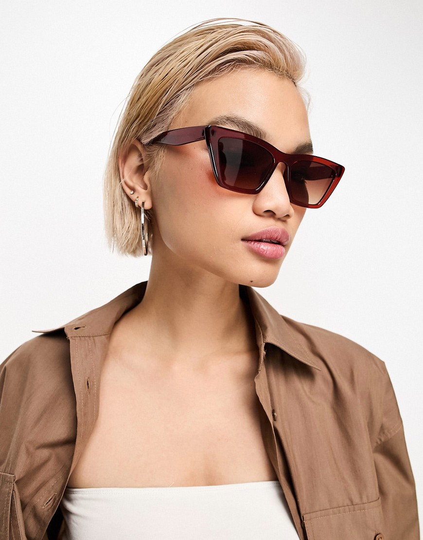 & Other Stories cat eye sunglasses in brown