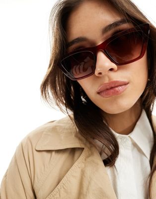 & Other Stories cat eye sunglasses in brown