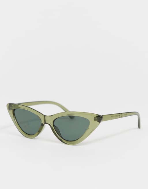 Cat eye hot sale sunglasses green