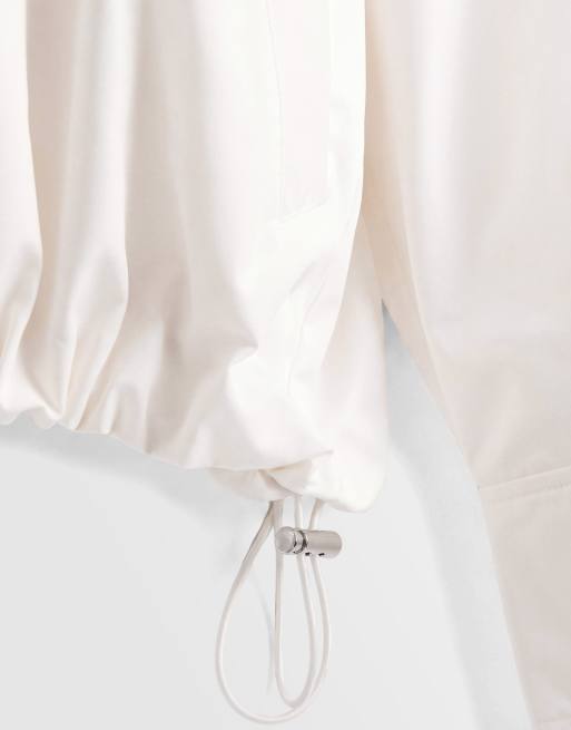& Other Stories - Chaqueta corta blanco hueso con cuello alzado, 8 de 8