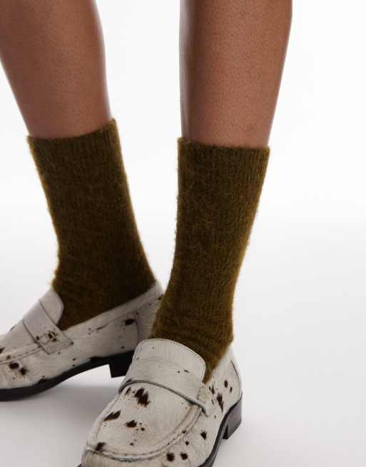 & Other Stories - Chaussettes en alpaga mélangé de qualité supérieure - Vert kaki