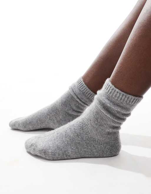 & Other Stories - Chaussettes en laine de qualité supérieure - Gris