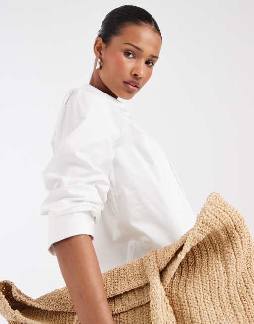 & Other Stories - Chemise classique en coton - Blanc, 2 de 4