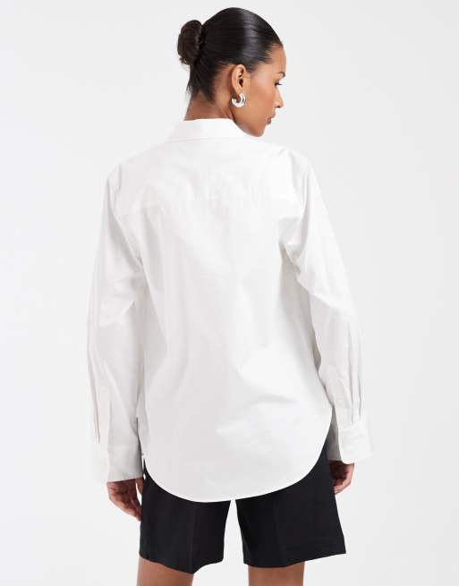 & Other Stories - Chemise classique en coton - Blanc, 4 de 4