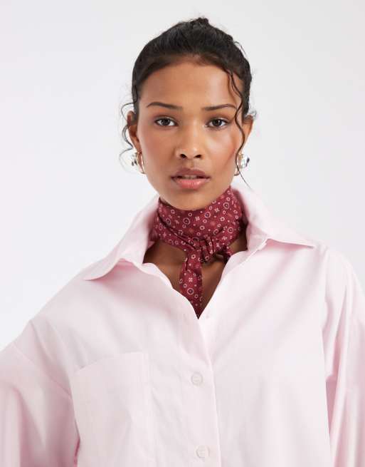 & Other Stories - Chemise courte coupe carrée - Rose, 3 de 4