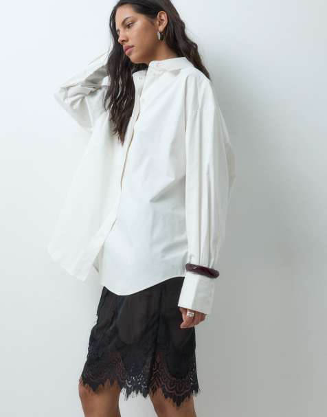 & Other Stories chemise oversize en coton avec poche blanche - view 1
