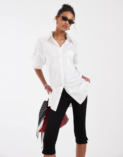 & Other Stories - Chemise oversize en coton avec poignets larges - Blanc - view 1