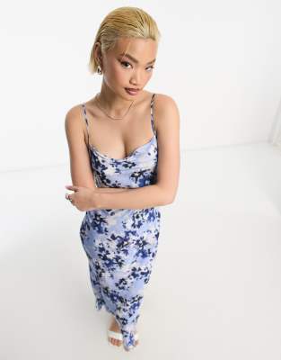 & Other Stories chiffon midi dress in floral print