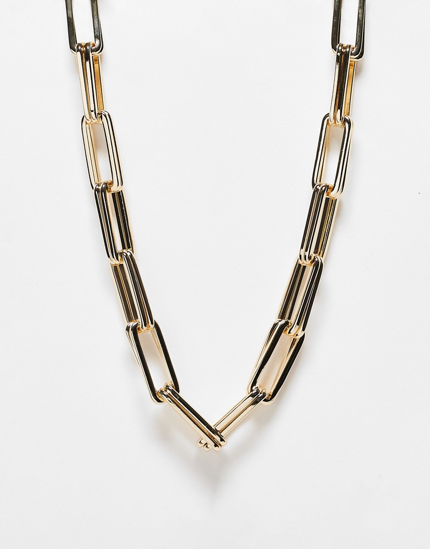 & Other Stories chunky chain link necklace in gold