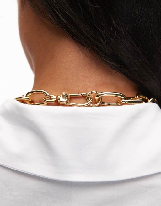 & Other Stories chunky chain necklace in gold, 2 of 3