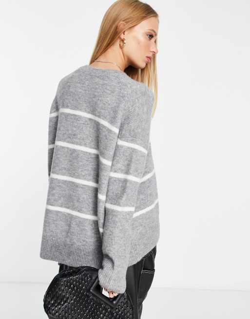 Grey chunky knit on sale jumper