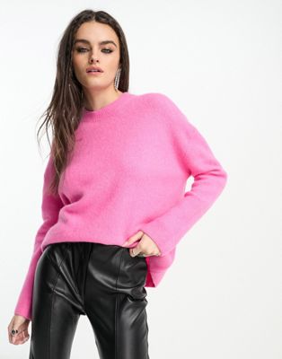 & Other Stories chunky knit jumper in pink - ASOS Price Checker