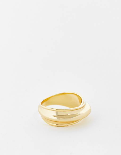 & Other Stories - Chunky ring van messing in goud 