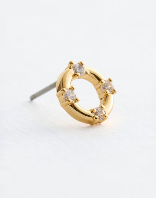 & Other Stories circle stud in gold, 3 of 4