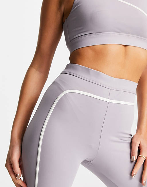  & Other Stories co-ord colour block recycled polyester  yoga leggings in lilac 