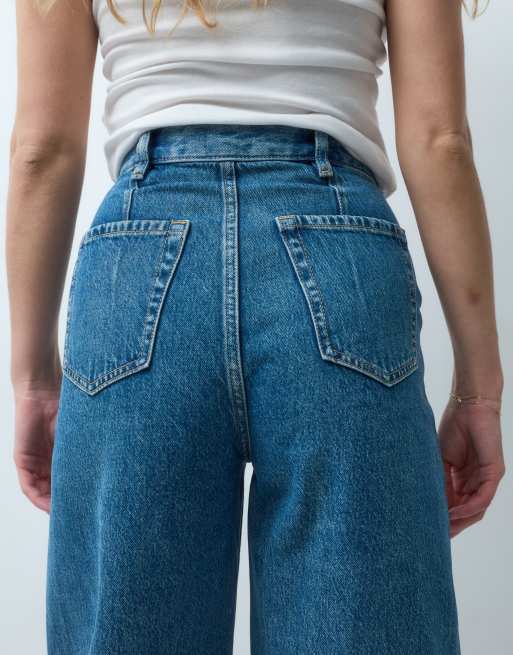 & Other Stories co-ord jeans med barrel-leg i mellemblå vask, 5 af 5