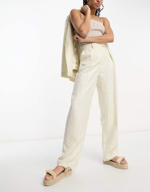 Women's Linen Pants, Wide Leg Linen Pants