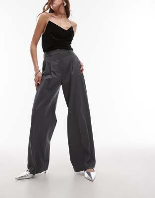 & Other Stories & Other Stories co-ord stretch wool blend tailored trousers in grey