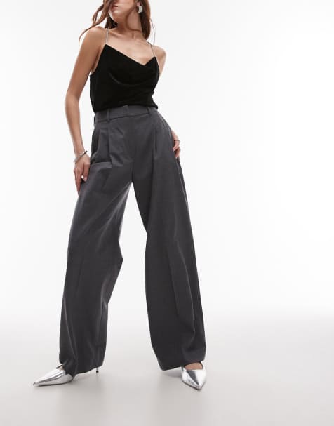 & Other Stories co-ord  stretch wool blend tailored trousers in grey
