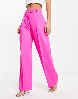 & Other Stories & Other Stories co-ord tailored trousers in hot pink