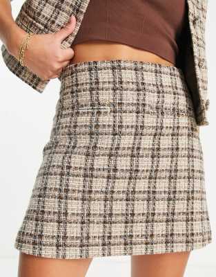 asos tweed skirt