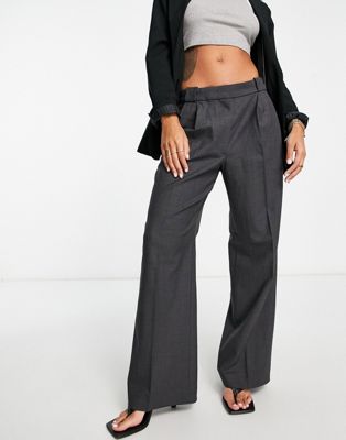 & Other Stories co-ord wide leg tailored trousers in grey