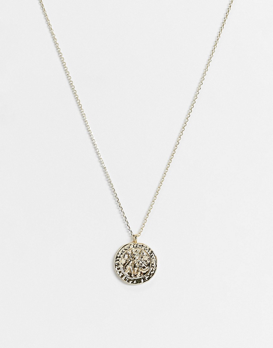 Other Stories &  Coin Pendant Necklace In Gold