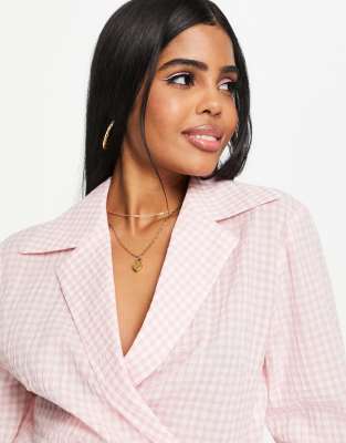 other stories pink blouse