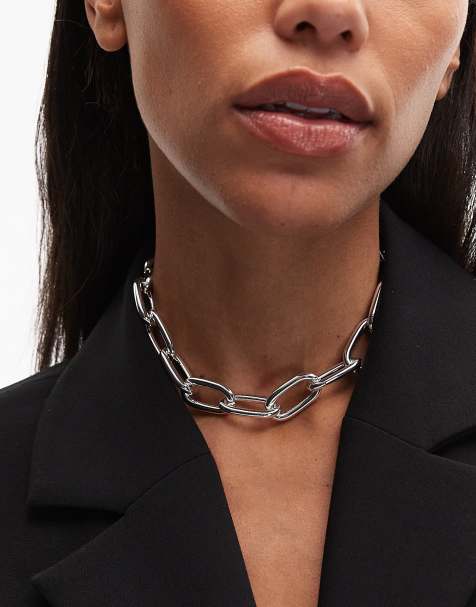 & Other Stories - Collier à maillons chunky - Argenté - view 1