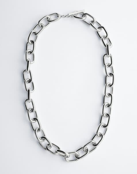 & Other Stories - Collier à maillons chunky - Argenté - view 1