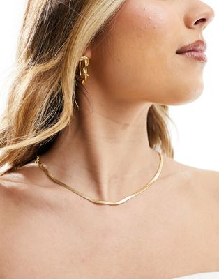 & Other Stories chain necklace in gold - ASOS Price Checker