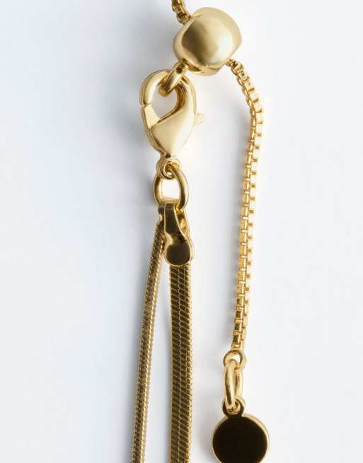 & Other Stories - Collier multi-rangs à nœud - Doré, 4 de 4
