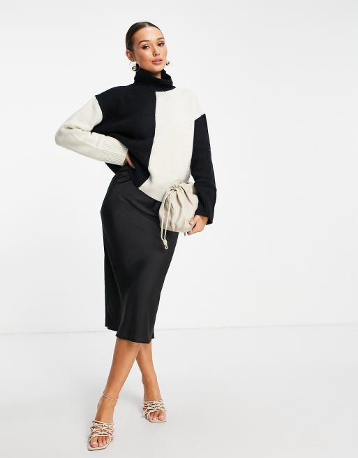 Black and white block jumper online