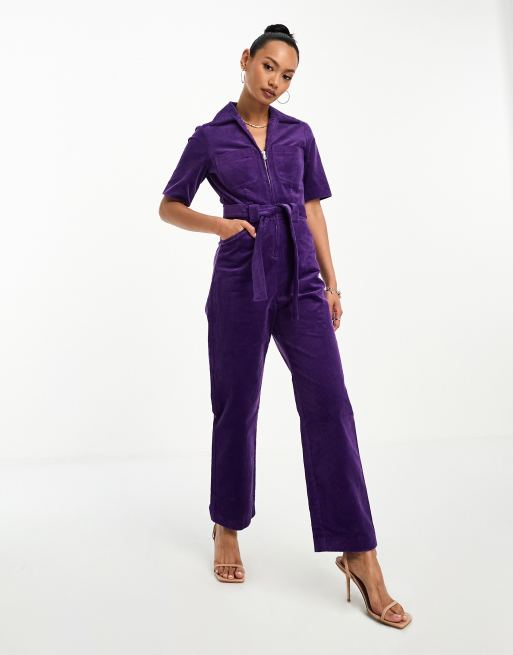Combinaison violette Mango 38 - Vêtements