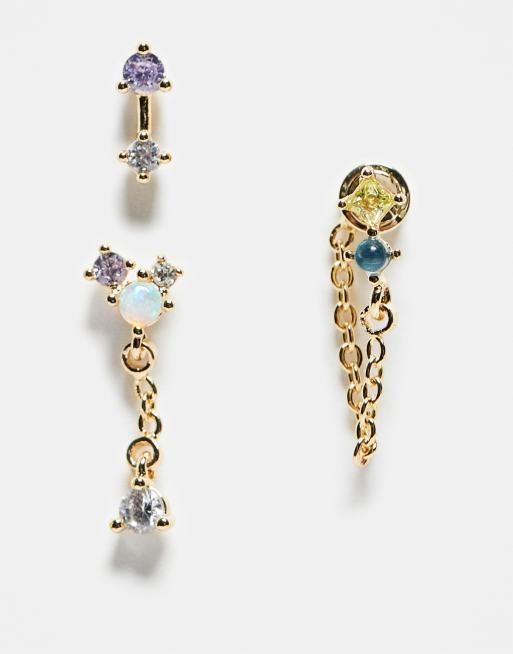 & Other Stories - Confezione multipack di orecchini color oro