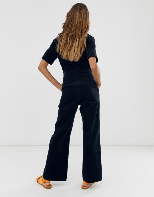 black cord overalls