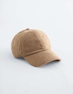 & Other Stories corduroy Stockholm cap in beige