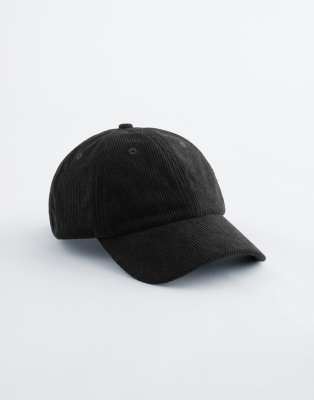 & Other Stories corduroy Stockholm cap in black
