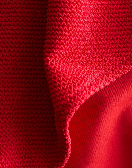 & Other Stories - Costume da bagno increspato rosso con nodo, 4 di 4
