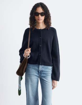 & Other Stories Cotton And Wool Blend Cardigan In Blue