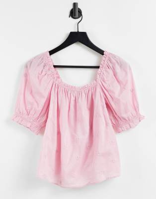 other stories pink blouse