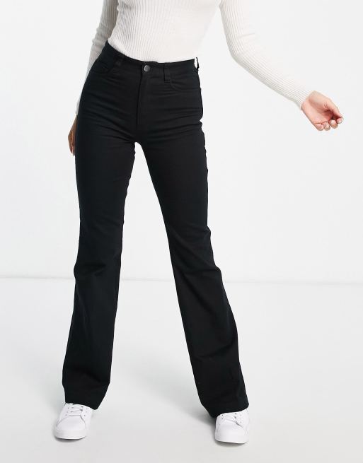 & Other Stories cotton flare trouser in black - BROWN | ASOS