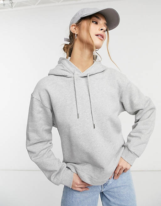 Other Stories cotton hoodie in gray GRAY | ASOS