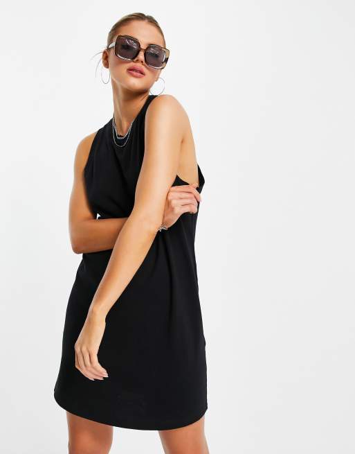 Black jersey dress store sleeveless