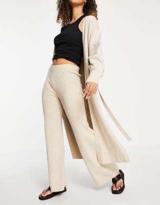  Other Stories tailored belted straight leg pants in beige