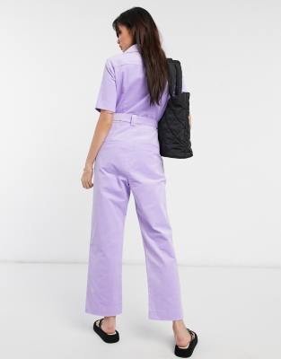 Lilac store utility jumpsuit