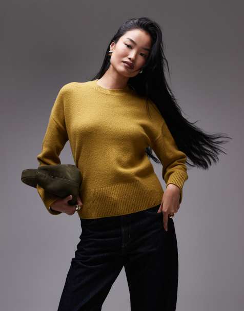 & Other Stories crew neck jumper in mixed olive exclusive to ASOS - view 1