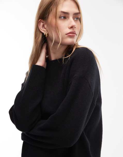 & Other Stories crew neck sweater in black - view 2