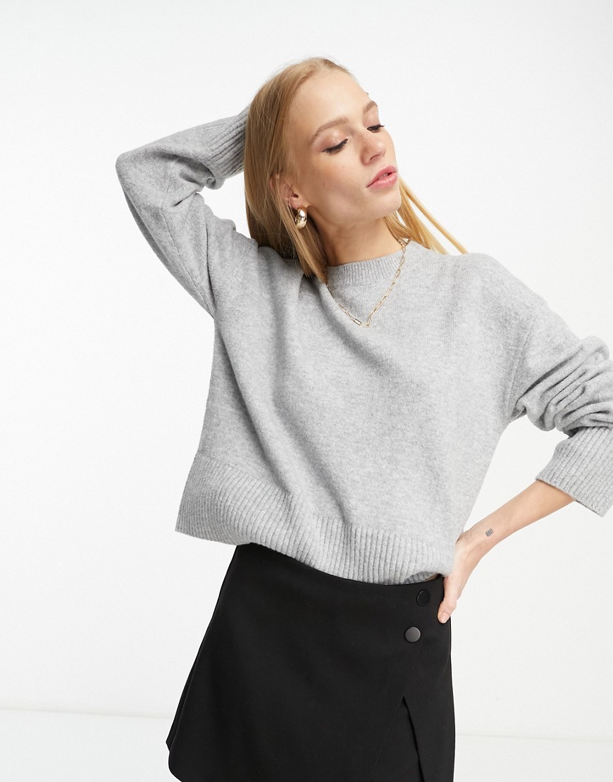 & Other Stories crew neck sweater in gray